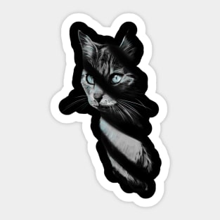 Cat in the Shadow Sticker